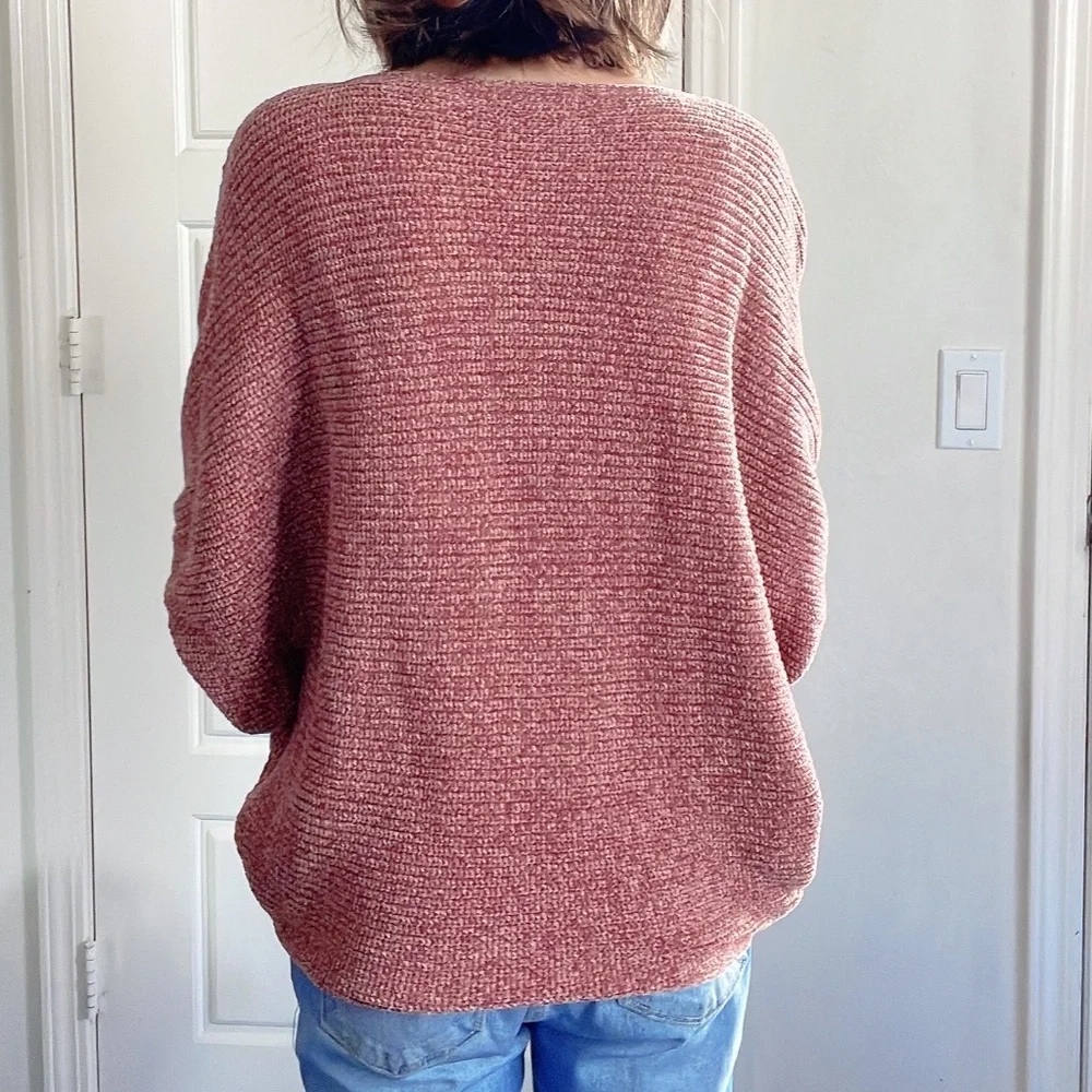 06 Cozy Chenille Batwing Sleeve Sweater Top - Picture 12 of 14